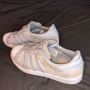 Grey Suede Adidas Superstars!